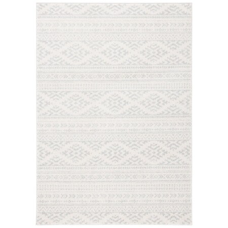 Safavieh 9 x 12 ft. Tulum Power Loomed Rectangle Area Rug Ivory & Light Grey TUL272G-9